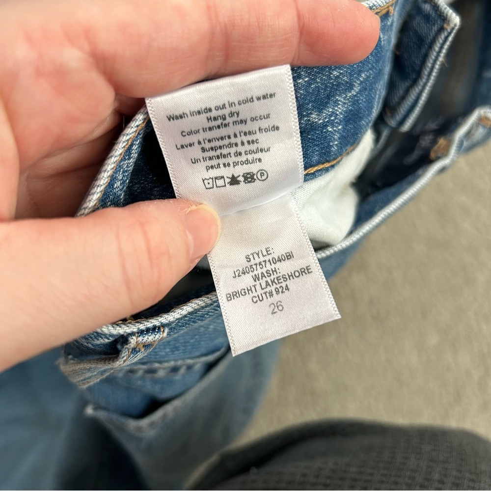 Veronica Beard Taylor Relaxed Wide Leg High Rise Denim Jeans Size 26 - Picture 7 of 11